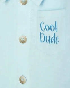 Baby Boys Blue Cool Dude Shirt Set