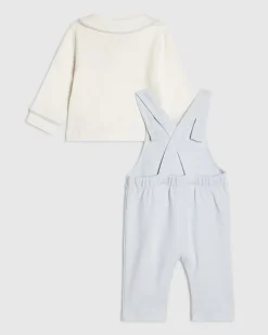 Baby Boys Blue Dungaree Set