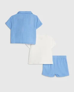 Baby Boys Blue Goose T-Shirt Set