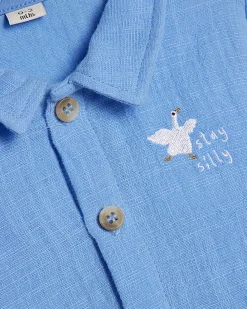 Baby Boys Blue Goose T-Shirt Set