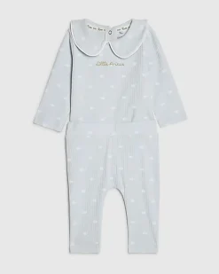 Baby Boys Blue Little Prince Outfit Set