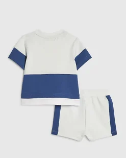 Baby Boys Blue Tiny Fun Club T-Shirt Set
