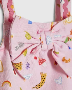Baby Girls Pink Icon Bow Cami Set