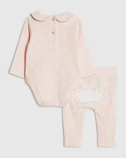 Baby Pink Little Princess Romper Set