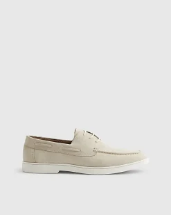 Beige Boat Shoes