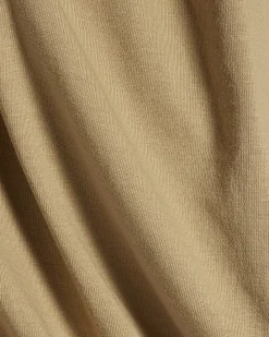 Beige Bubble Hem T-Shirt