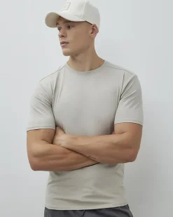 Beige Essential Muscle Fit Stretch T-Shirt