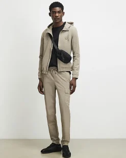 Beige Hooded Jacket