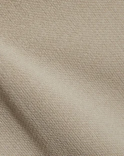 Beige Linen Blend Boat Neck Jumper