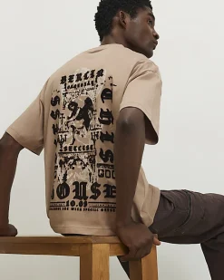 Beige Oversized Fit Renaissance T-Shirt