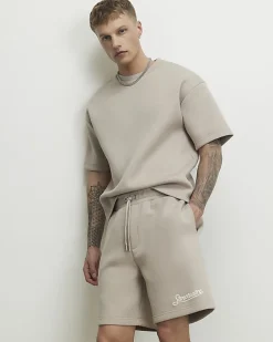 Beige Premium Regular Fit Sanctuaire Shorts