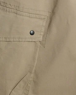 Beige Regular Fit Stretch Cargo Trousers