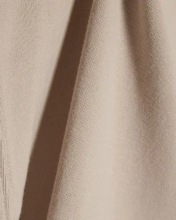 Beige Short Sleeve Cotton Fitted Top