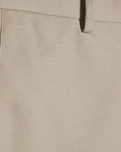 Beige Slim Fit Stretch Chino Trousers