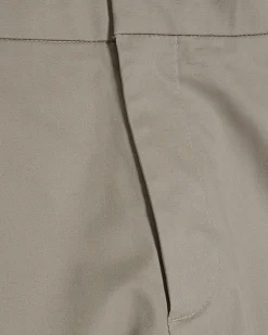 Beige Slim Fit Stretch Chino Trousers