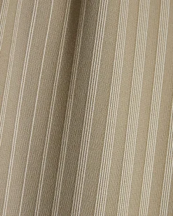 Beige Stretch Striped Wide Leg Trousers