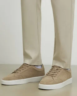 Beige Suede Trainers