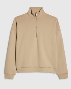 Beige V Neck T-Shirt