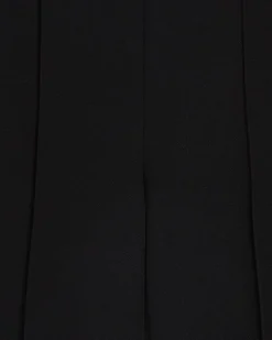 Black Belted Straight Leg Trousers