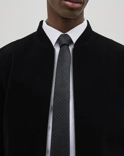 Black Checkerboard Tie Set