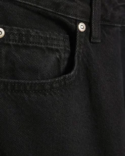 Black Classic Barrel Jeans