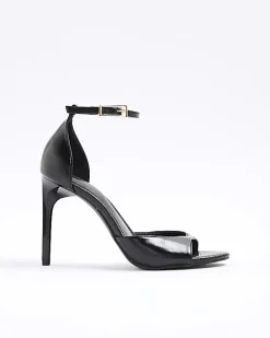 Black Closed Back Heels
