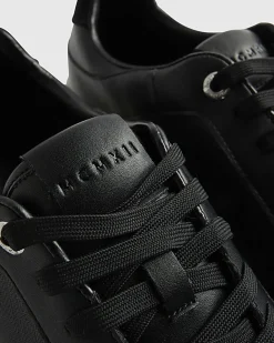 Black Cupsole Lace Up Trainers