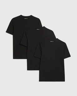 Black Essential Muscle Fit T-shirt 3 Pack