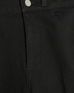 Black High Waisted Relaxed Flare Jeans