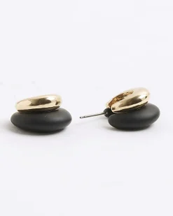 Black Hoop Earrings