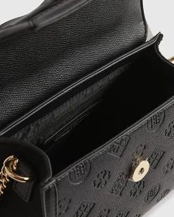 Black Mini Embossed Scarf Tote Bag