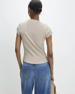 Black Multicoloured Ribbed T-Shirt Multipack