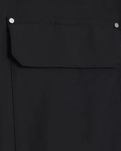 Black Muscle Fit Shacket