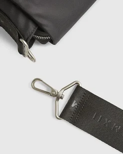 Black Nylon Messenger Bag