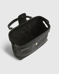 Black Open Weave Doctor Bag