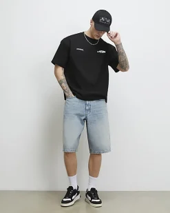 Black Oversized Fit Laguna Turbo T-Shirt