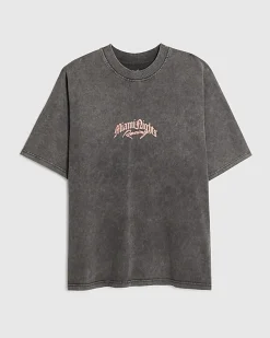 Black Oversized Fit Miami Nights T-Shirt