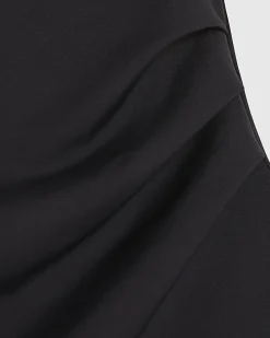 Black Polyamide Bandeau Top