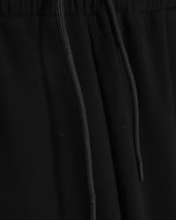 Black Premium High Waisted Wide Leg Joggers