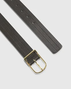Black Premium Leather Belt