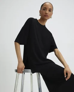 Black Premium Short Sleeve Oversized T-shirt