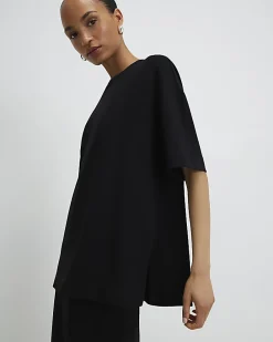 Black Premium Short Sleeve Oversized T-shirt