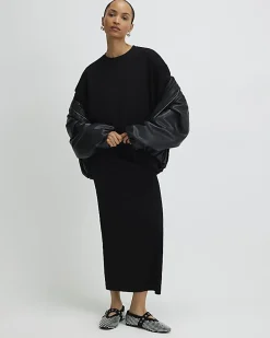 Black Premium Short Sleeve Oversized T-shirt