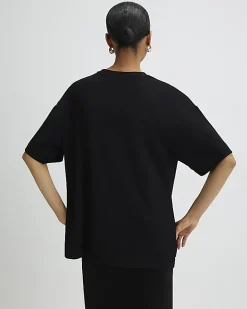 Black Premium Short Sleeve Oversized T-shirt