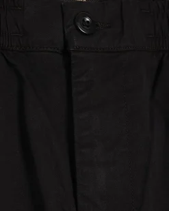 Black Regular Fit Cargo Shorts