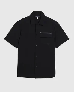 Black Regular Fit Premium Pocket Shirt