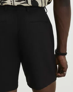 Black Regular Fit with Linen Shorts