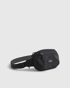 Black Ripstop Mini Crossbody Bag