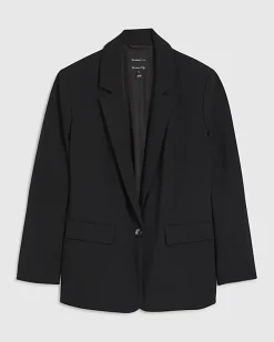 Black Single Breasted Blazer