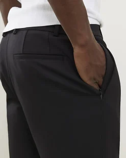 Black Skinny Fit Elasticated Stretch Shorts
